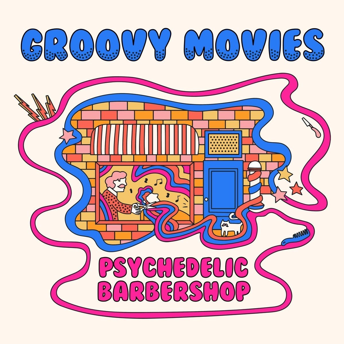 Groovy Movies - Psychedelic Barbershop (LP)