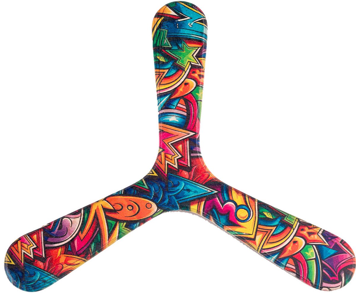 Linkshandige boemerang Wallaby Boomerang Urban WB006 Regenboog 24 cm