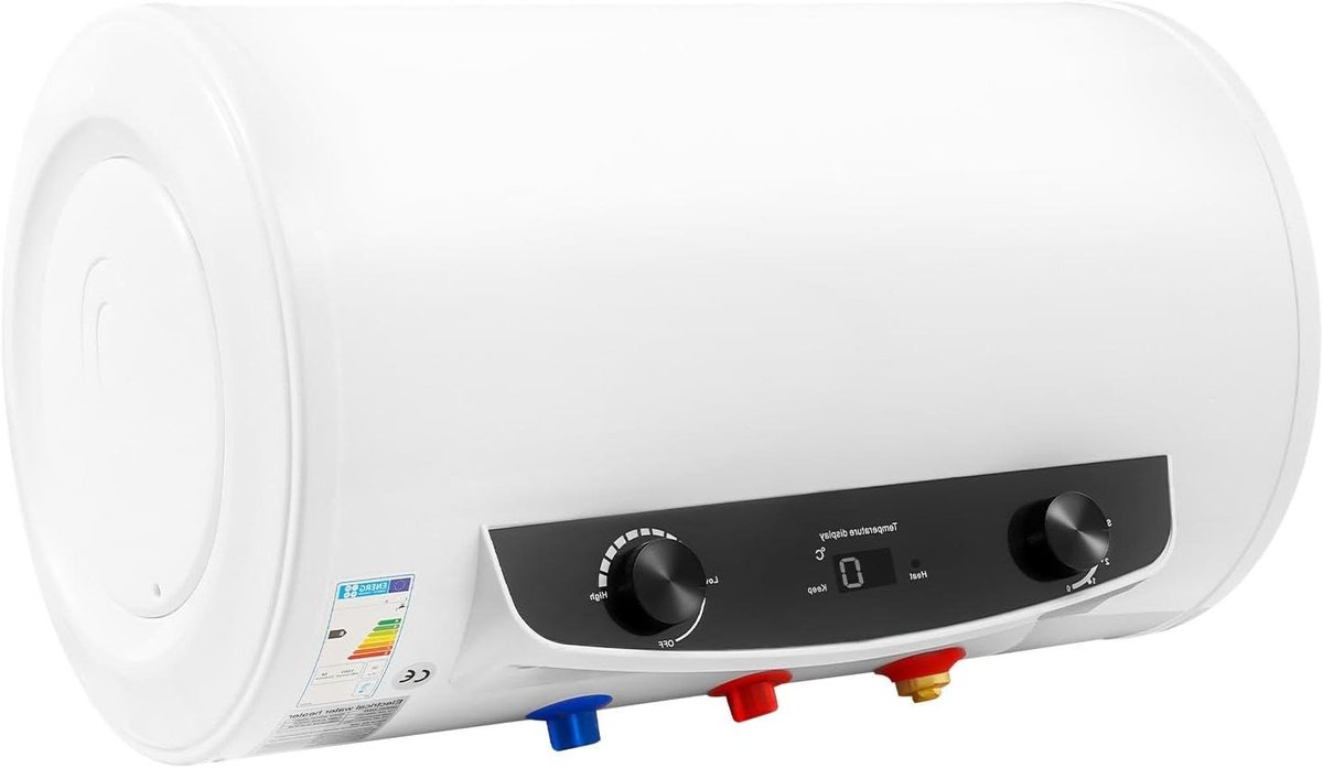 Elektrische boiler - Warmwater unit - Douche Voorbereiden - Inclusief Douchekop - 35 Liter - Wit
