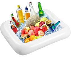 Opblaasbare ijsbuffetbar - BBQ, picknick, zwembadfeest, buffet, salade, eten en drinken, dienblad voor feestjes, picknicks en kamperen (verpakking van 1 - 59 cm)