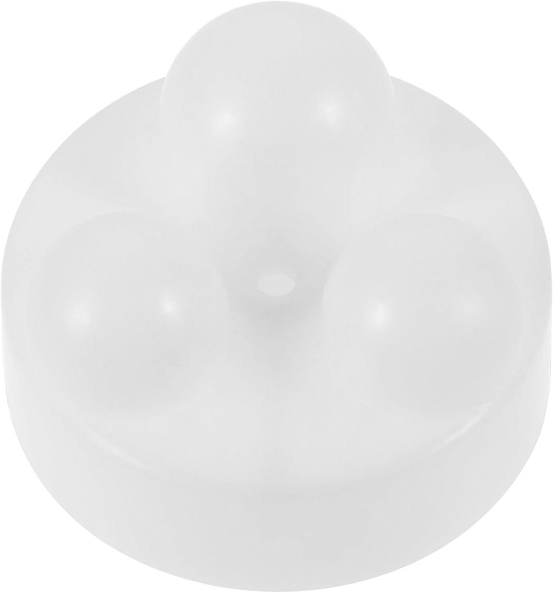 Massagestoel Rol - Vervangend Onderdeel - Rug Nek Massage - 3-Punts Mechanisme - 6.5 x 6.5 cm - Wit