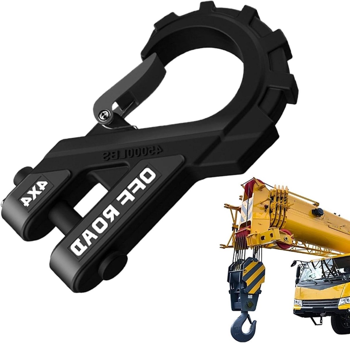Windhaak Kettinghaak - Sleephaak Vorkhaak - Voertuig Trekken - 20 Ton Capaciteit - 3/8 Inch - Zwart