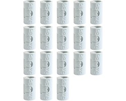 18 Stuks - Stevige Dekbedklemmen - Dekbedovertrekclips - Dekbedknijpers - Dekbed Clips - Kunststof - 1,7×1,7×3,5 cm - Voorkomt verschuiven dekbedovertrek - Blauw
