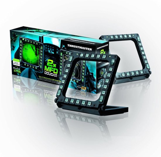 Cockpitpanelen Set - Vliegsimulatie Bediening - Realistische Vluchtsimulatie - 48 Programmeerbare Knoppen - 33 x 15 cm - Zwart — afbeelding 2