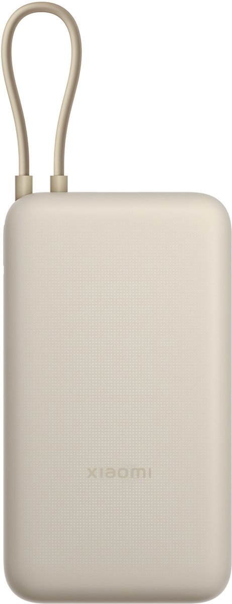 Xiaomi 33W Powerbank 20000mAh GL – Geïntegreerde USB-C Kabel – Beige