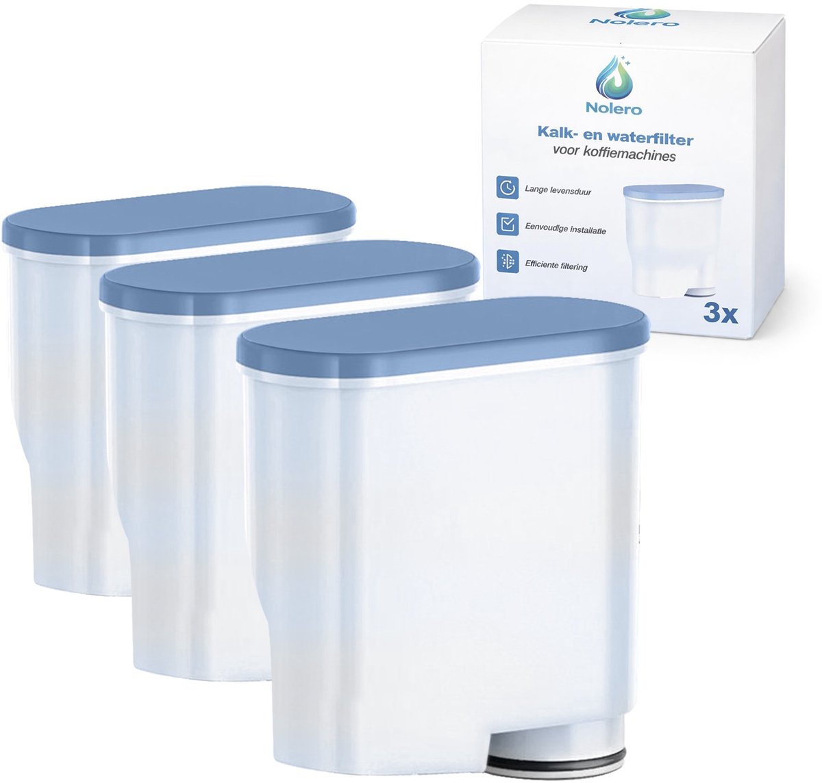 3x Waterfilter voor Philips & Saeco koffiemachines - AquaClean - Kalkfilter