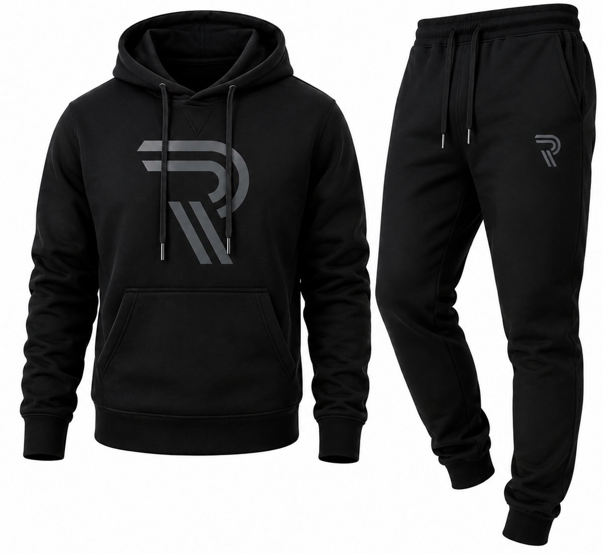 Trendy Heren Trainingspak Hoodie & Joggingbroek Set - Comfortabele Streetwear Fashion voor Sport en Vrije Tijd - 3XL