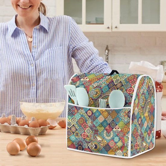 Mixerhoes Keuken - Apparaat Cover - Apparaat Beschermen - Met Handig Opbergvak - Meerdere Maten - Bohemian Stijl — afbeelding 2