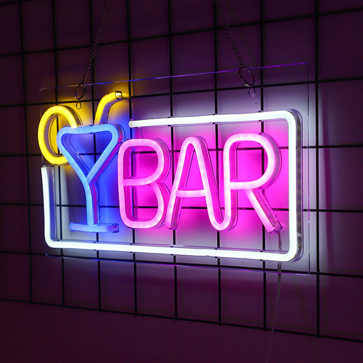 Neon Lamp - Bar Room - Dimbaar - Incl. Ophanghaakjes - Neon Sign - Neon Verlichting - Neon LED Lamp - Wandlamp