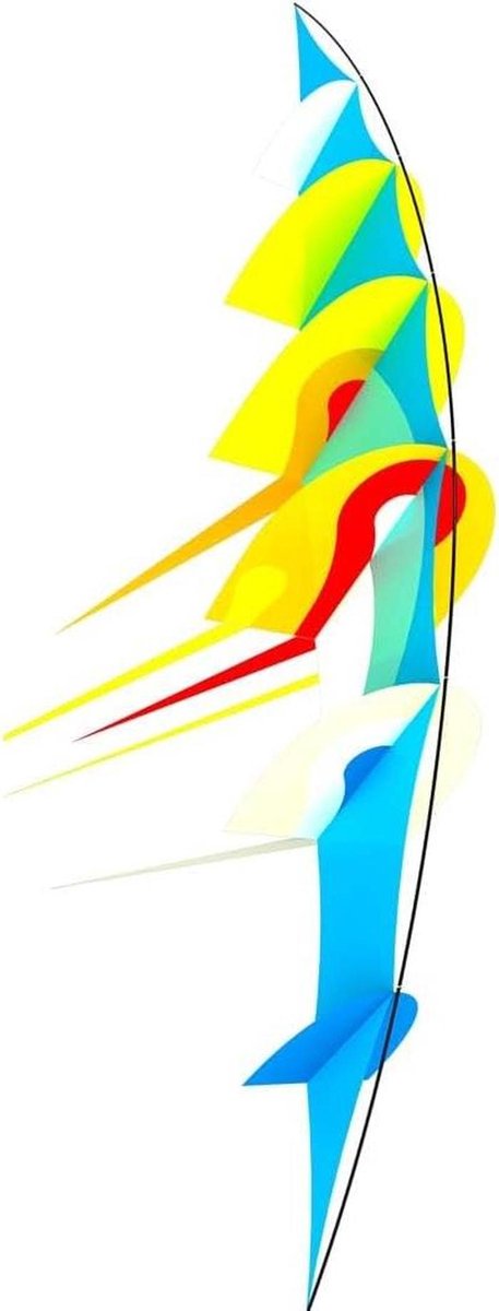 Vlieger - Vliegend speelgoed - Buiten spelen - Scheurbestendig materiaal - N.v.t. - Bowkite Sea Breeze