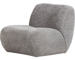 WOOOD Nomu Fauteuil Craquelé - Velvet - Lichtblauw - 74x76x92