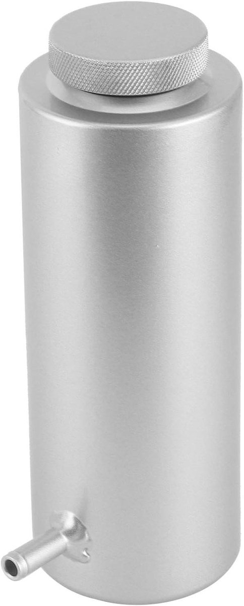 Koelvloeistof Opvangbak - Overlooptank Radiator - Motor Koelen - Vacuümklep Herstel - 800 ml - Zilver