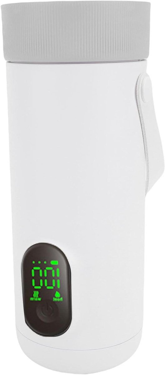 Draagbare Waterkoker - Reis Waterkoker - Warm Water Meenemen - Snel Kokend - 350 ml - Zilver