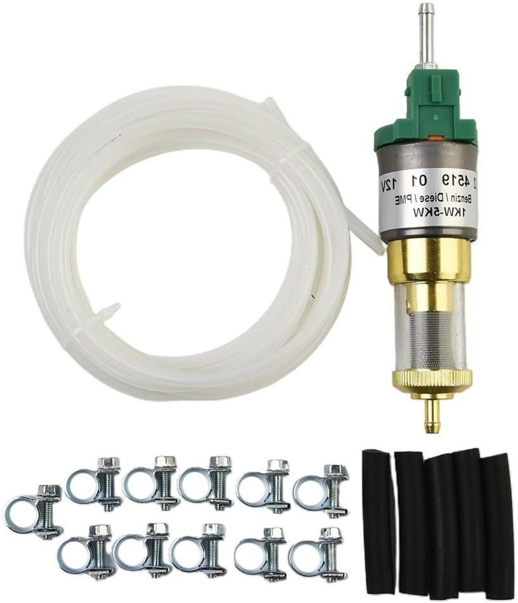 Brandstofpomp - Luchtverwarmer Pomp - Verwarming Installeren - Universeel Stil - 28ml - Zilver Groen