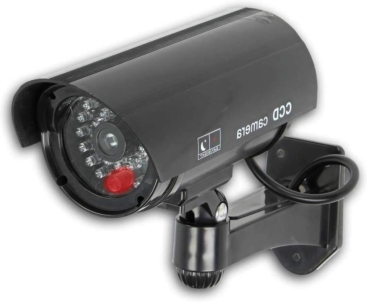 Dummy Beveiligingscamera - Nep Camera - Inbrekers Afschrikken - Realistische Replica - 70x169 mm - Zwart