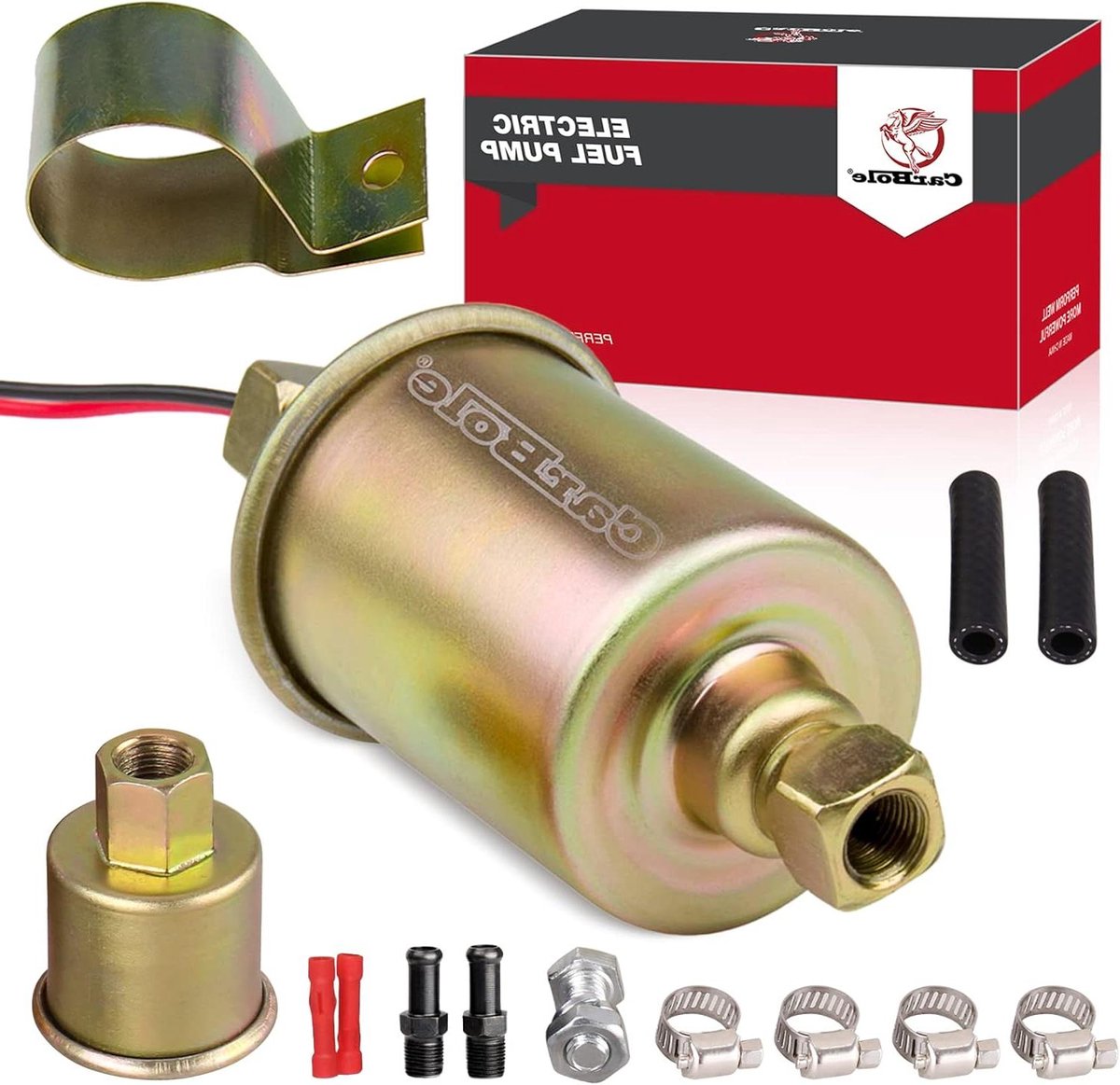 Universele brandstofpomp - Benzinepomp auto - Motorondersteuning - Zelfaanzuigend - 5-9 PSI - Aluminium