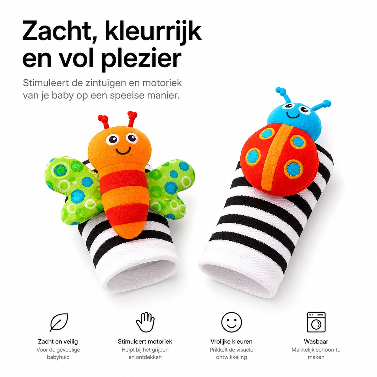 BOTC Babysokken - Beestenbende - Antislip - 0-6 maanden - Babysokjes - Baby Slofjes - Kraamcadeau - Baby Cadeau — afbeelding 5