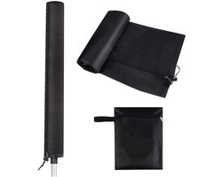 Beschermhoes voor Droogmolen met Rits van Oxford Stof -165 cm L x 16 cm B - Beschermhoes voor paraplu - Waslijn (420D) - UV-Bestendig en Waterdicht - praktisch voor bescherming buitenshuis