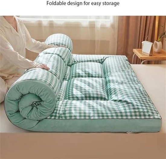 Japanse Vloermatras - Futon Matras - Ruimte Besparen - Draagbaar Lichtgewicht - 200 x 220 cm - Niet gespecificeerd — afbeelding 2
