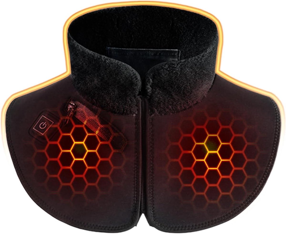 Verwarmingskussen Nek - Schouderwarmer - Ontspanning Spieren - Instelbare Warmte - 35 x 21 cm - Grijs