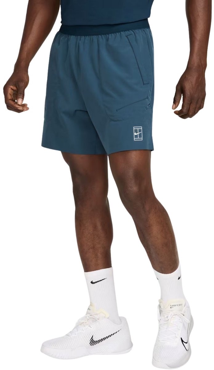 Nike Court Advantage Tennisshort heren Donkerblauw M
