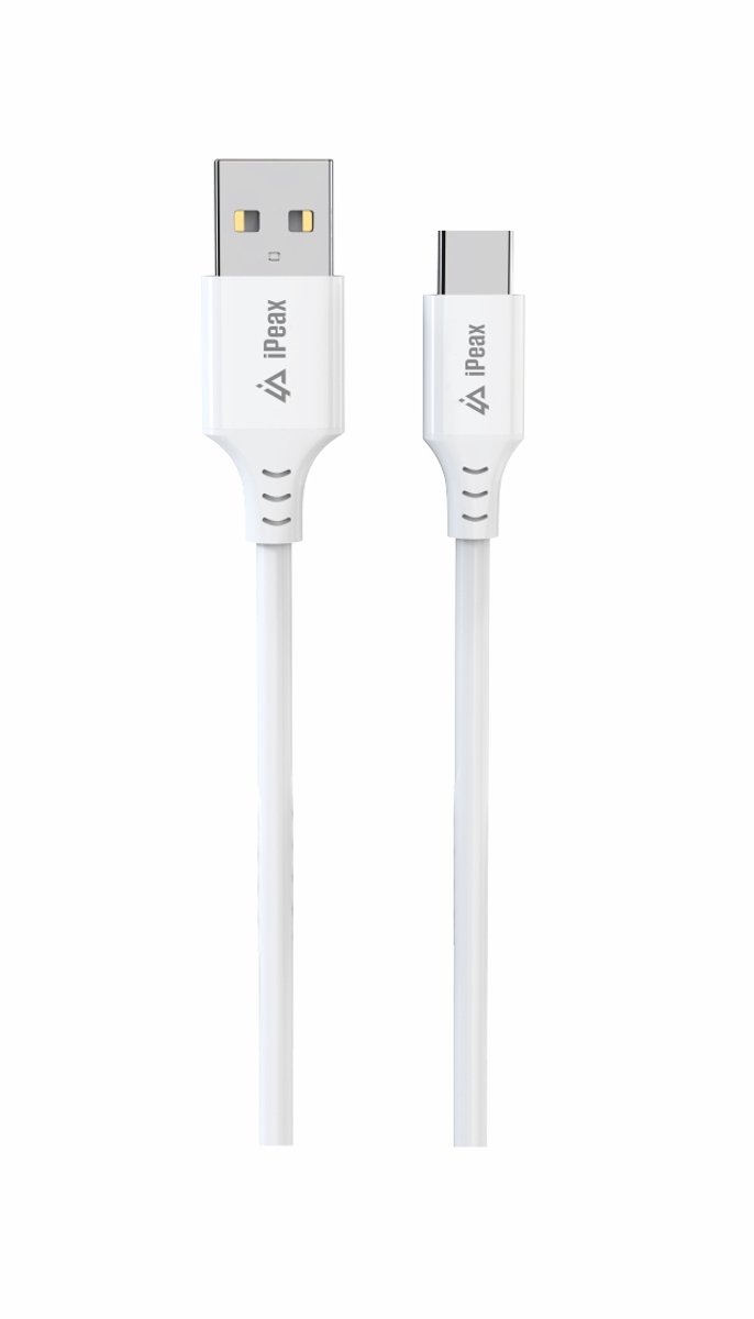 iPeax USB-C naar USB-A Kabel – 1,5 Meter – Wit