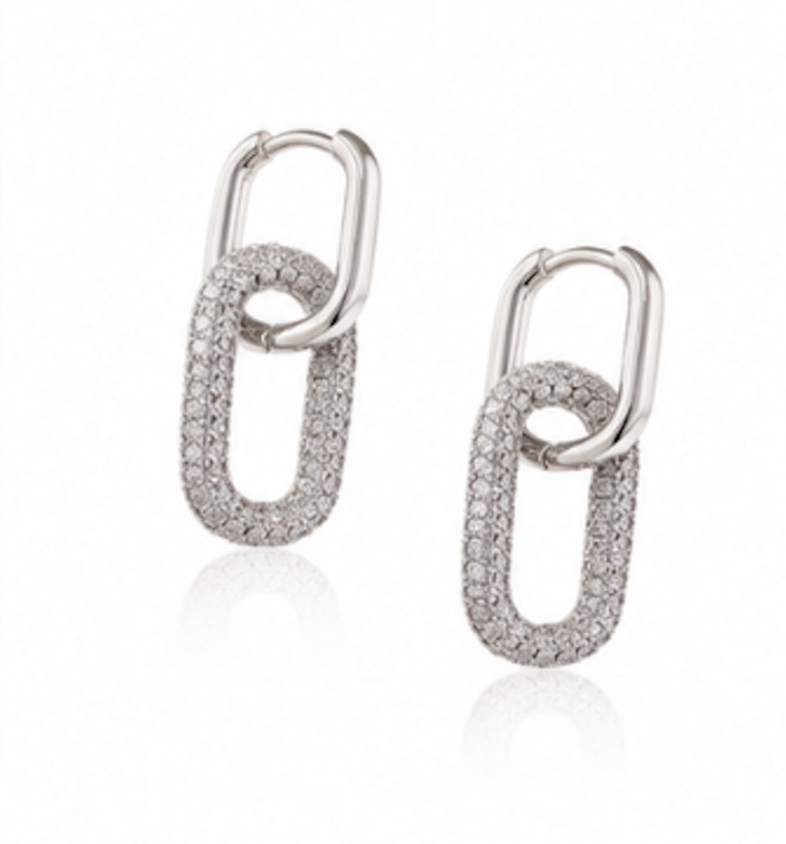 Oorbellen- Zilverkleurig - Verguld - Roestvrijstalen oorbellen - sieraden – Cadeau tip – Hip - Trendy