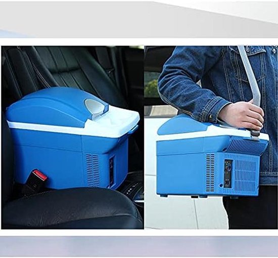 Thermo-elektrische koelbox - Verwarmende koelkast - Dranken koel houden - Dubbele bekerhouders - 8 liter - Zwart van Thermo期开奖 — afbeelding 3