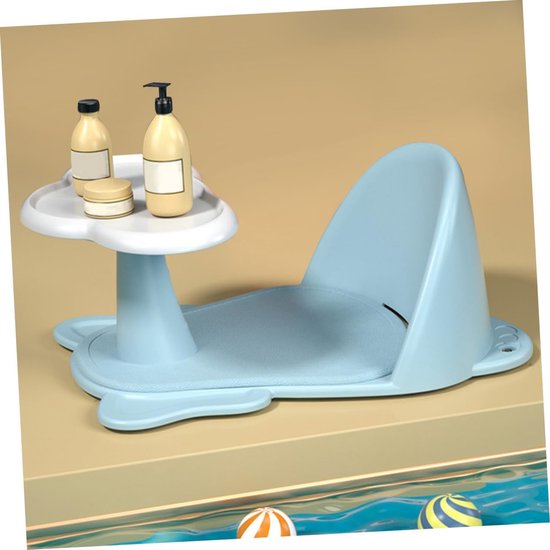 Baby Badstoel - Peuter Badzitje - Veilig Baden - Met Antislip Zuignappen - 38.5x28.3x16.3cm - Veelkleurig — afbeelding 2
