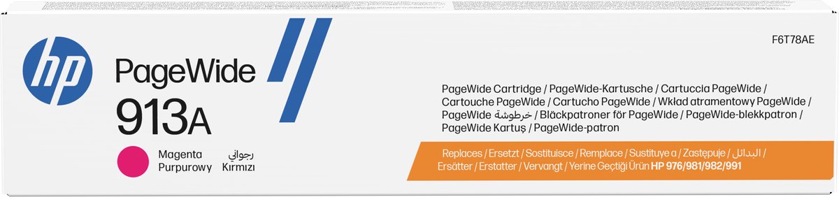 HP 913A - PageWide Inktcartridge / Magenta (F6T78AE)