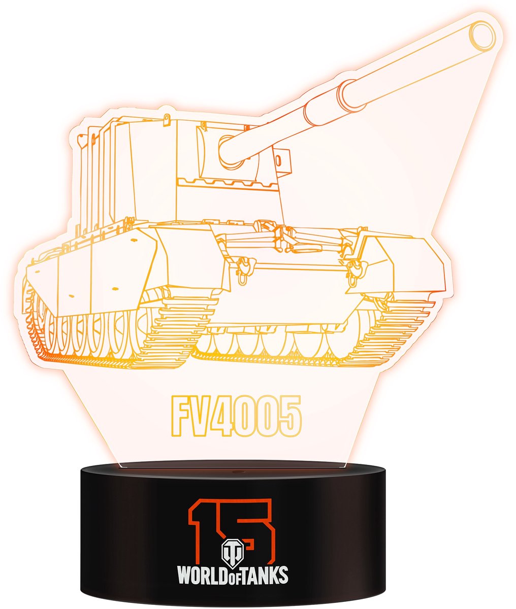 World of Tanks 15 Anniversary Acrylic Lamp
