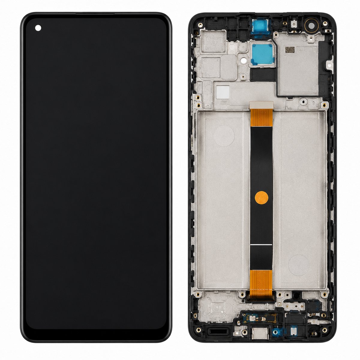 SM-A217 (A21s 2020) BLACK LCD With FRAME