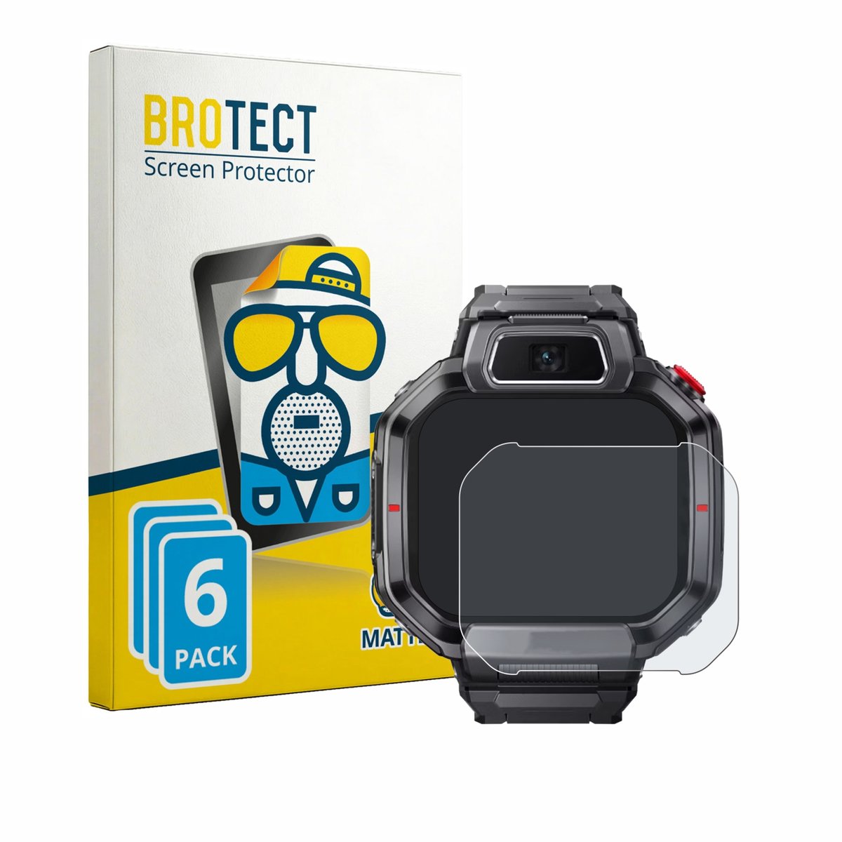 BROTECT - Screenprotector voor Huawei Watch Kids X1 - Folie Beschermfolie matte 6 Stuks