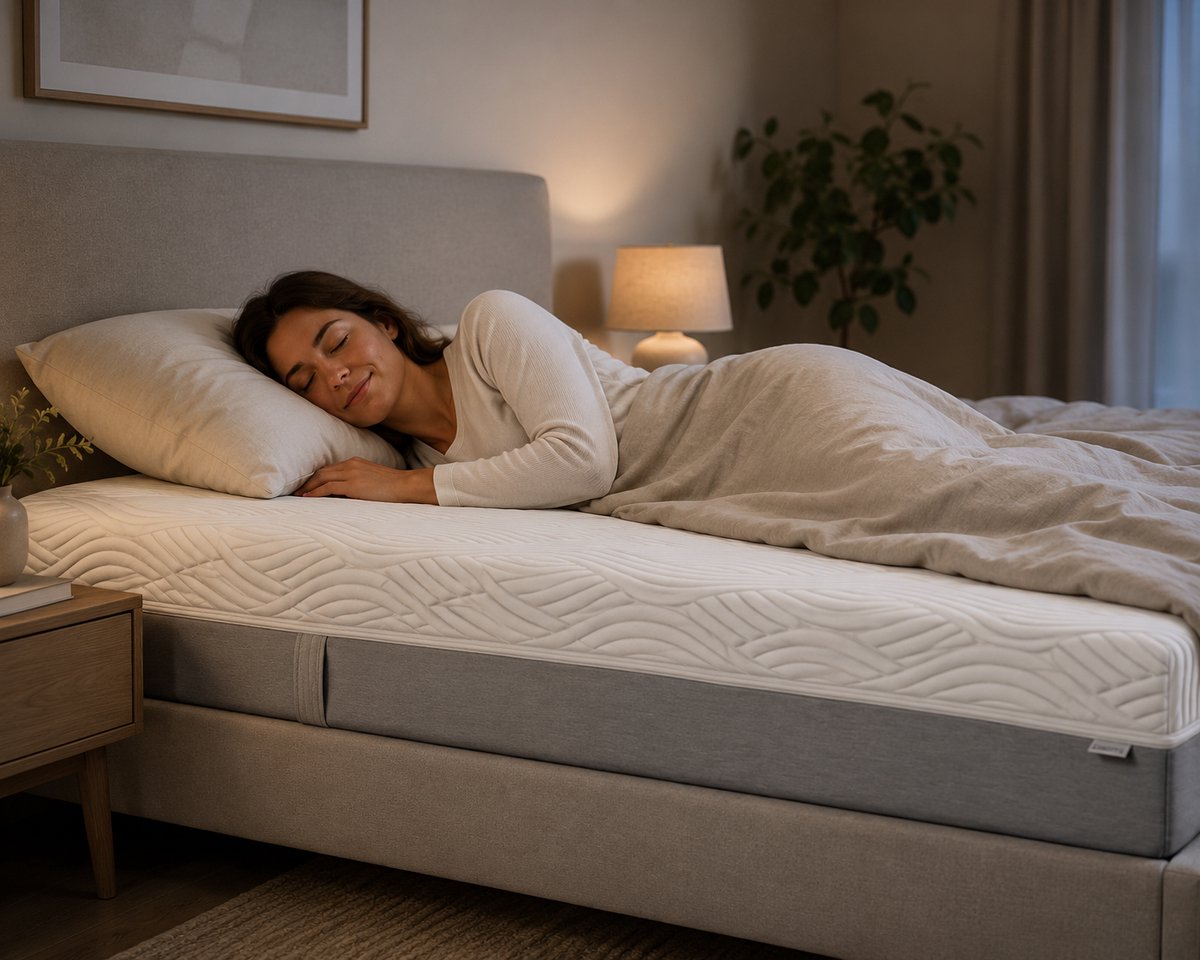 Densi G520 - Matras - HR Koudschuim met Gelschuim afdeklaag - 90x200 cm - 24 cm dik – 7 Comfortzones – Omkeerbaar Zacht/Medium – Met Drukverlagend Gelschuim – Tegen Rug- & Nekklachten