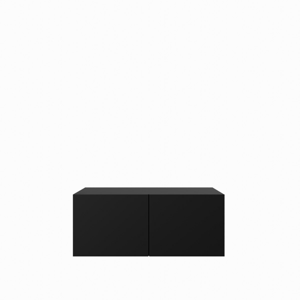 TV-kast Leo 1x100 cm (zwart + zwart)