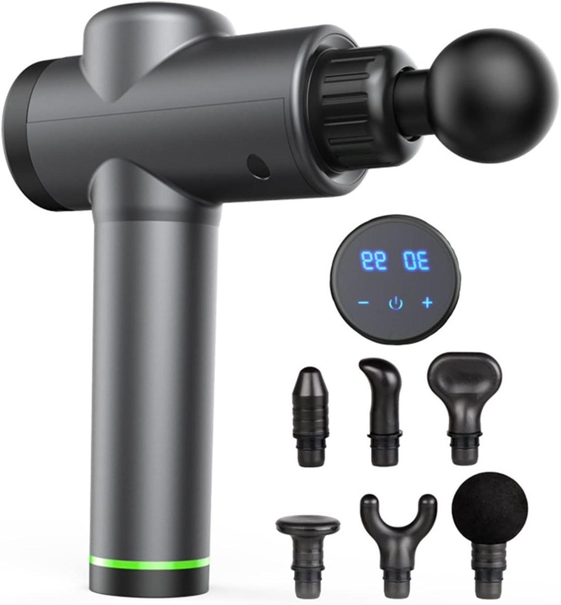 Massage Gun - Spierherstel Apparaat - Spierontspanning Herstel - 30 Snelheden Touchscreen - 170x64.5x233mm - Zilver