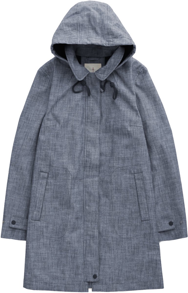 Light Wash Wave dames regenjas Cloudburst Mac van SeaSalt Blauw