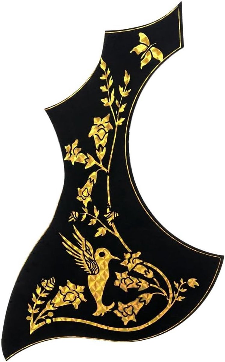 Scratchbestendige Akoestische Gitaar voor 40/41 Inch Folk Gitaar met Gouden Lijn Decoratie - Perfect voor Muziekliefhebbers en Beginners