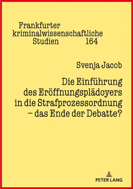 Frankfurter kriminalwissenschaftliche Studien 164 - Die Einf ... - cover