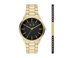 Armani Exchange AX7178SET Mannen Horloge 42 mm Goudkleurig
