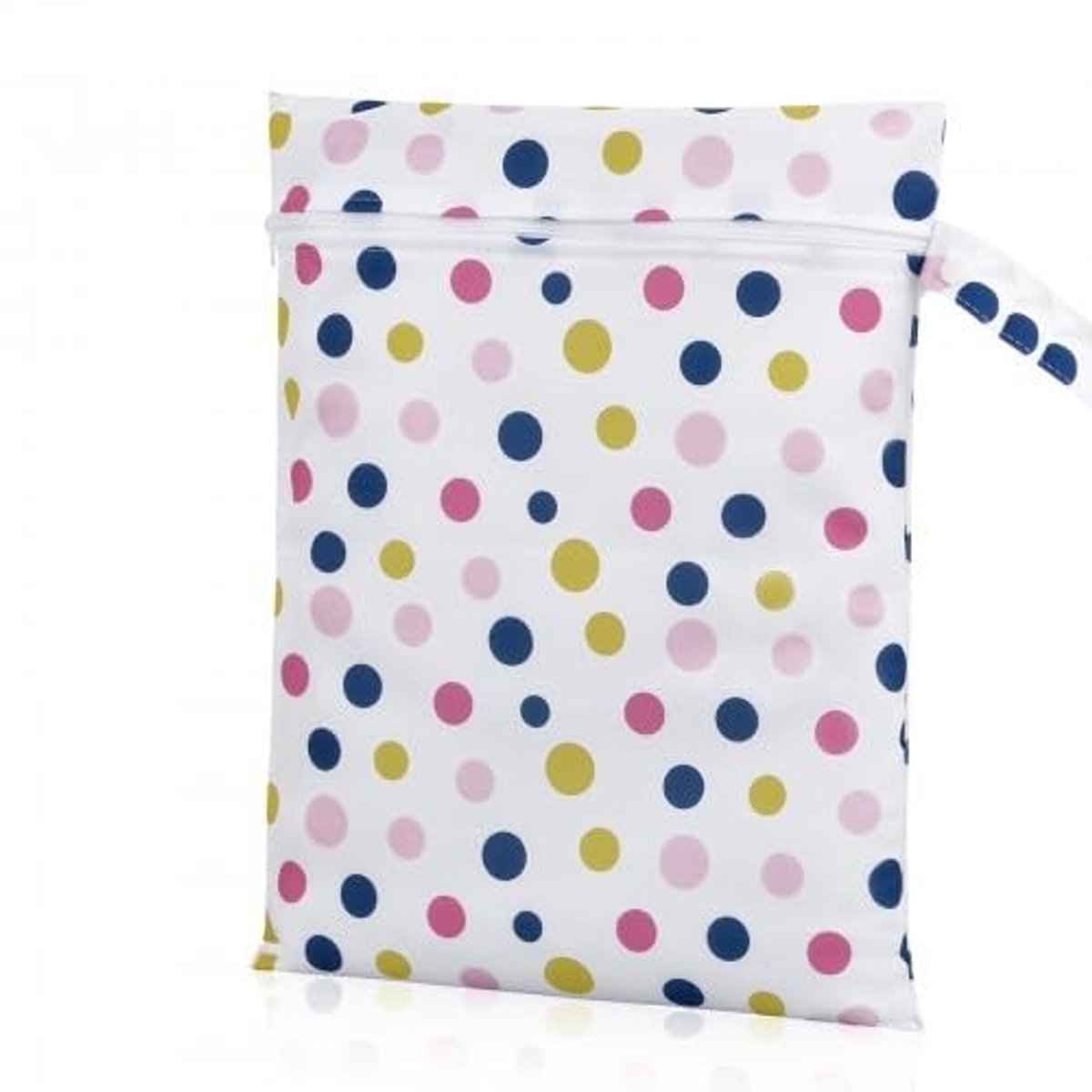 Allecto - Grote luiertas - Waterdichte luiertas - Ideaal voor onderweg - Roze polka-punt-design - Organizer voor babyspullen - Herbruikbare luiertas