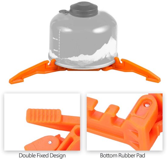 Allecto - Vouwbare Gas Tank Kookstandaard - Tripod voor Camping - Stabiliteit en Veiligheid - Geschikt voor Buiten - Duurzaam en Betrouwbaar van Allecto — afbeelding 5