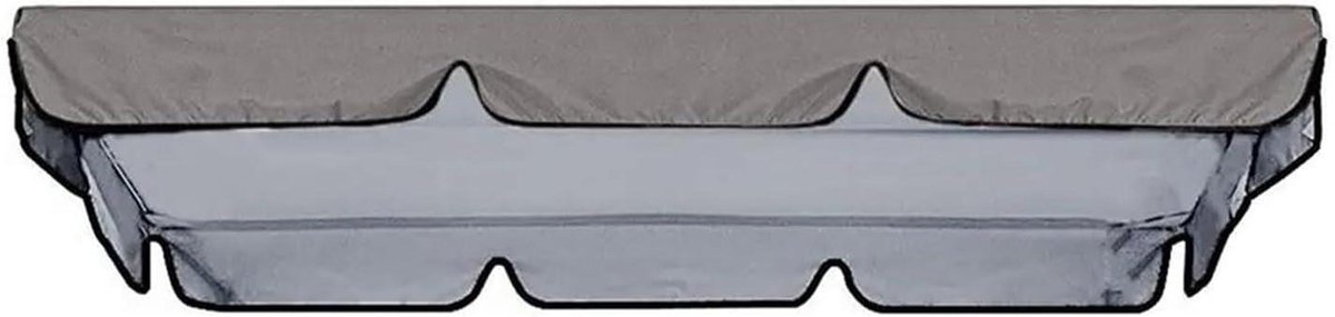 Schommelbank Luifel Vervanging - Tuinstoel Cover - Buiten Ontspannen - Waterdicht en Scheurbestendig - 180 x 127 cm - Grijs