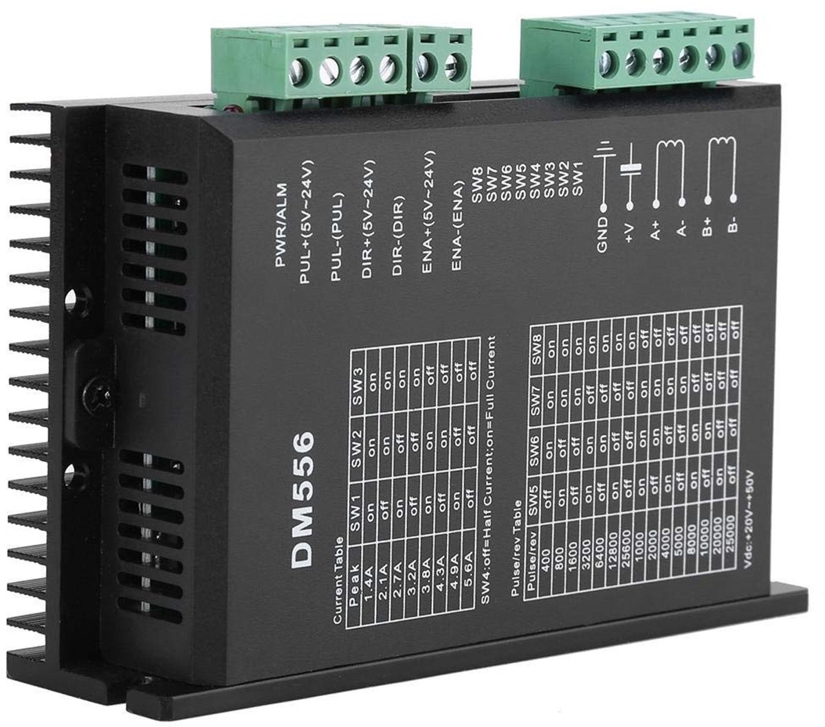 Store_8 - Nema 23 Stappenmotor Driver - 24V-50V DC - Betrouwbare prestaties - Compact formaat - Hoog vermogen - Perfect voor automatische machines ...