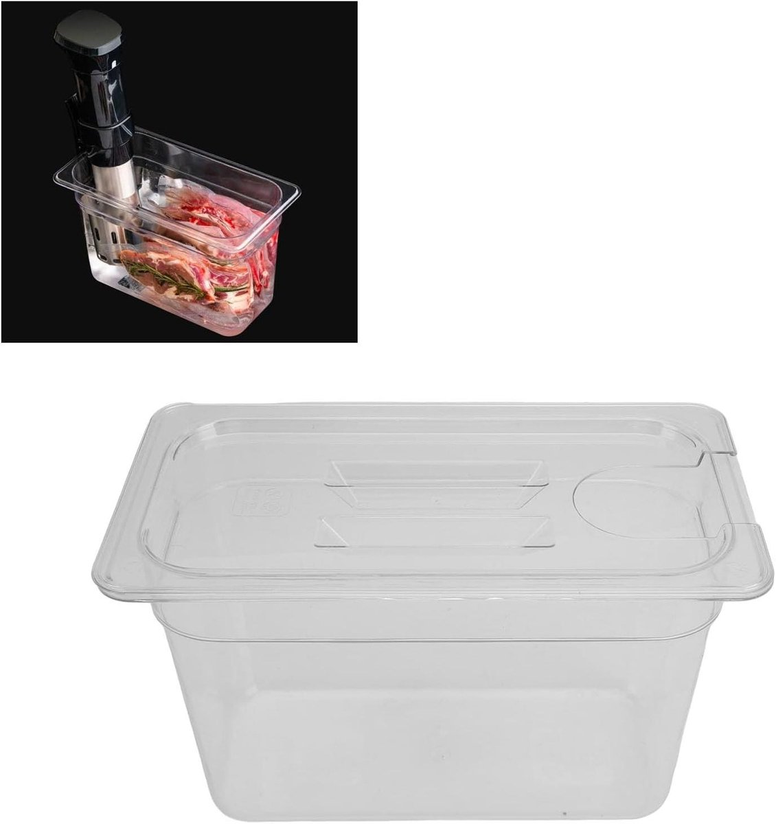 6.9L Sous Vide Container voor Temperatuur Garen - Transparante Slow Cooker Accessoire