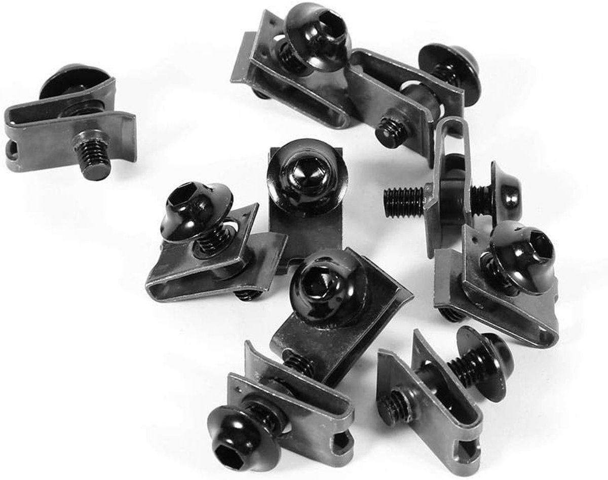 Motorfiets Bevestigingsset voor Behuizing - 5x16mm Aluminium Bouten en Moeren voor Taper Speed Bevestiging