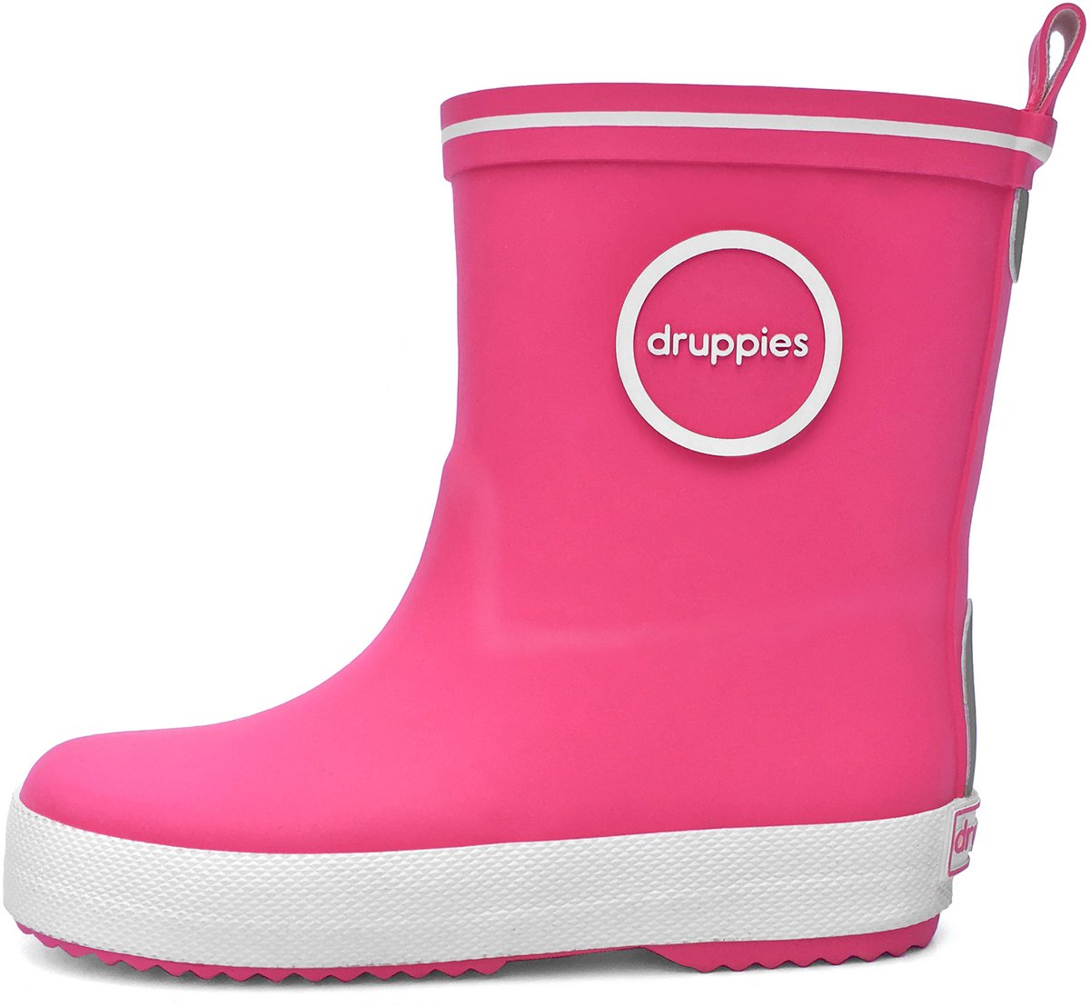 Druppies Regenlaarzen Kinderen - Roze Rubber Laarzen - Meisjes - Jongens - Fashion Boot - Maat 30