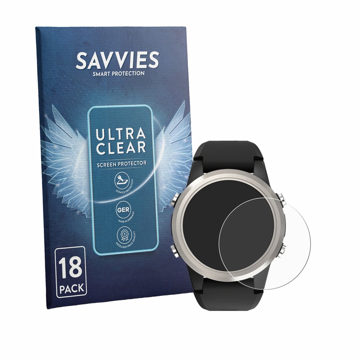 Savvies - Screenprotector voor Shearwater TERN - Folie Beschermfolie transparant 18 Stuks