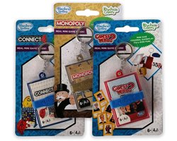 Reisspelletjes Kinderen – Wie is het?, 4 op een rij en Monopoly – 3 Reisspellen – Ideaal voor Onderweg & als Vakantiespellen - Vanaf 6 jaar
