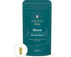 Ultiem Gluco Metabolisme 60 - Hoog gedoseerd Berberine supplement – 500 mg Berberine - 60 capsules